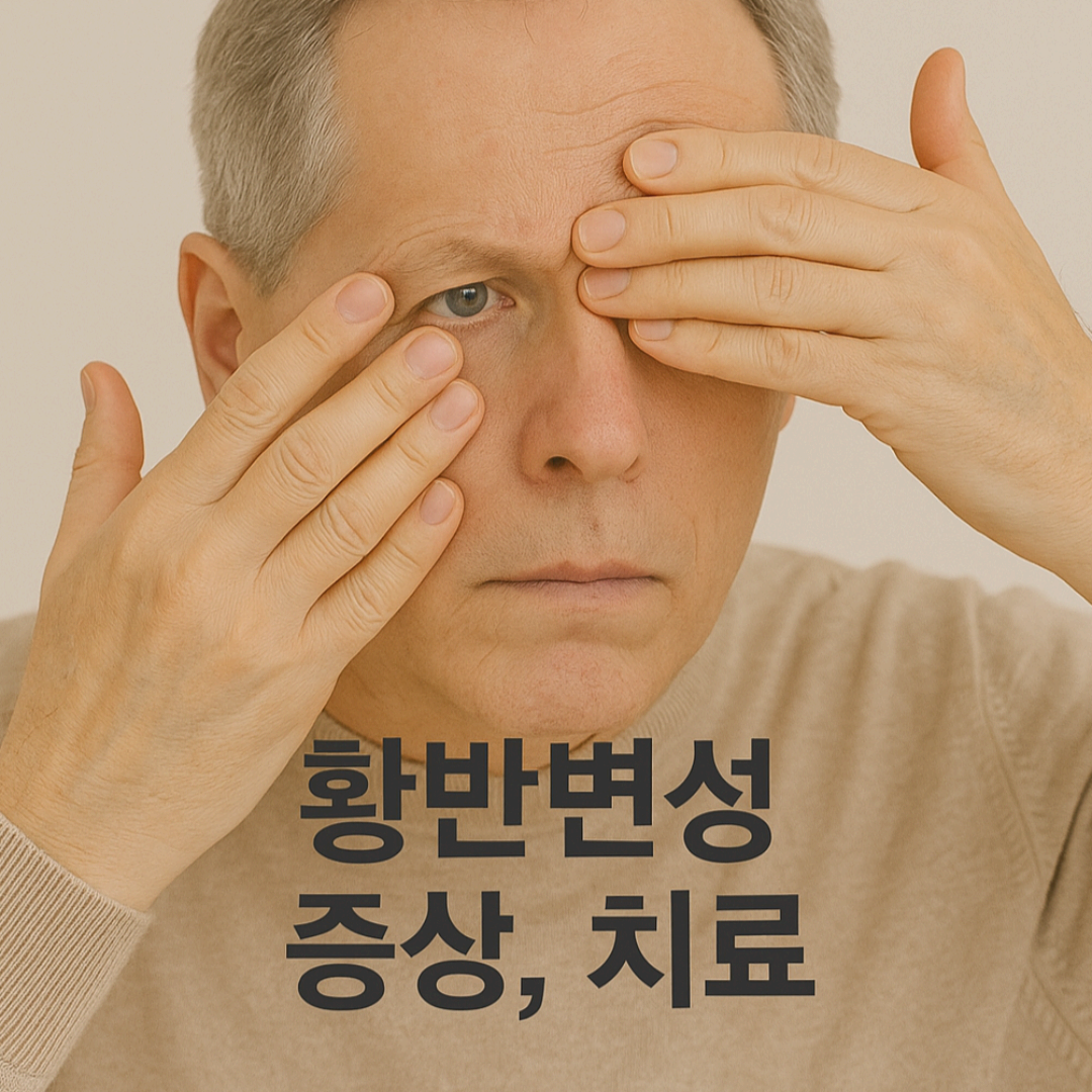 황반변성 증상, 시야가 흐려지고 왜곡됩니다