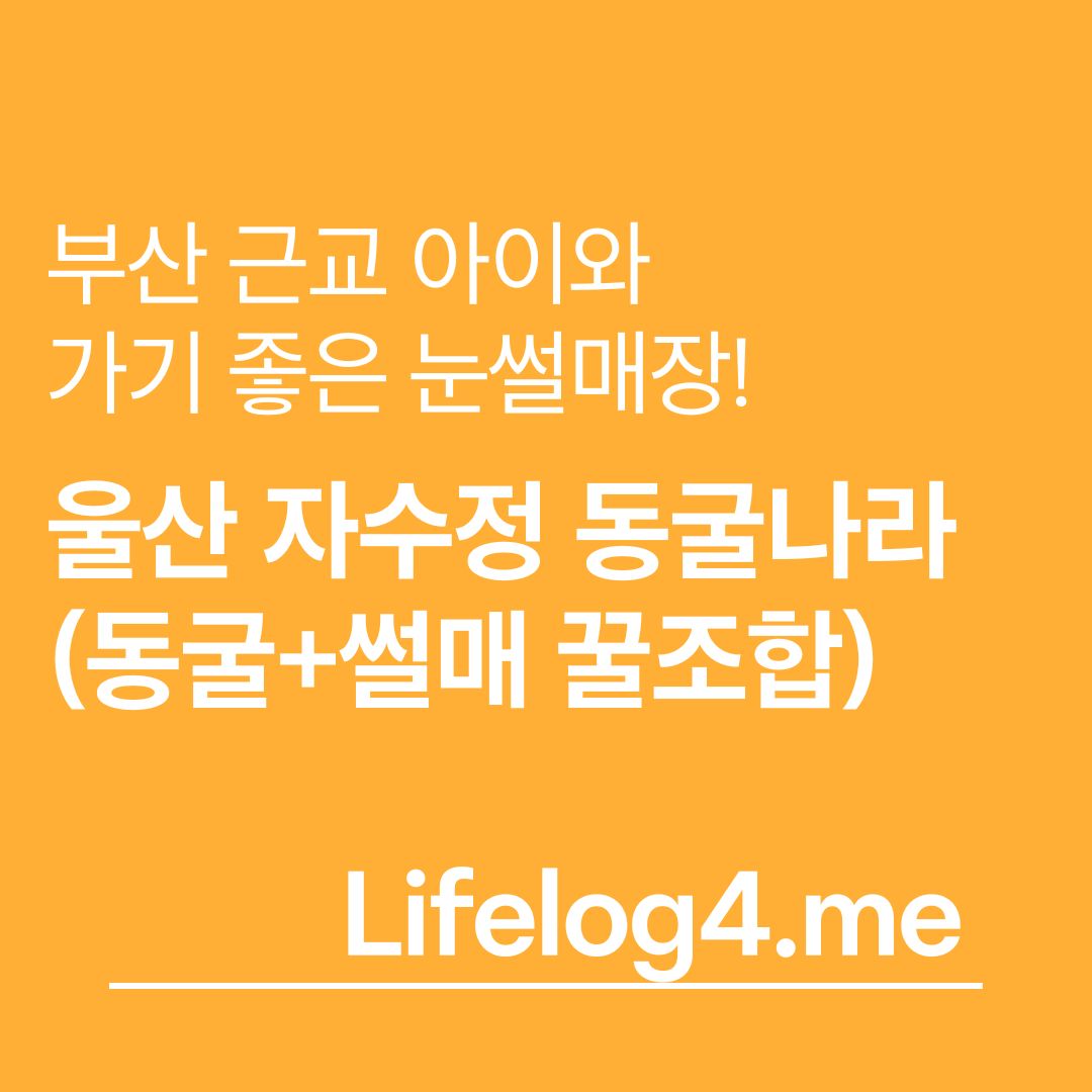 부산 근교 아이와 가기 좋은 눈썰매장!
울산 자수정 동굴나라 (동굴+썰매 꿀조합)