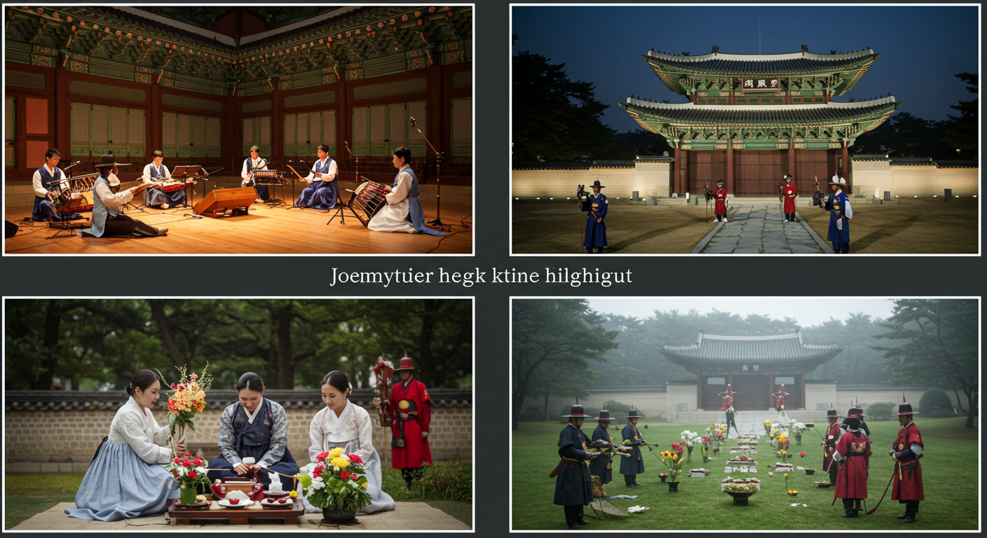 종묘 제례악, 한복 연향, 궁궐 산책 등 주요 하이라이트 장면