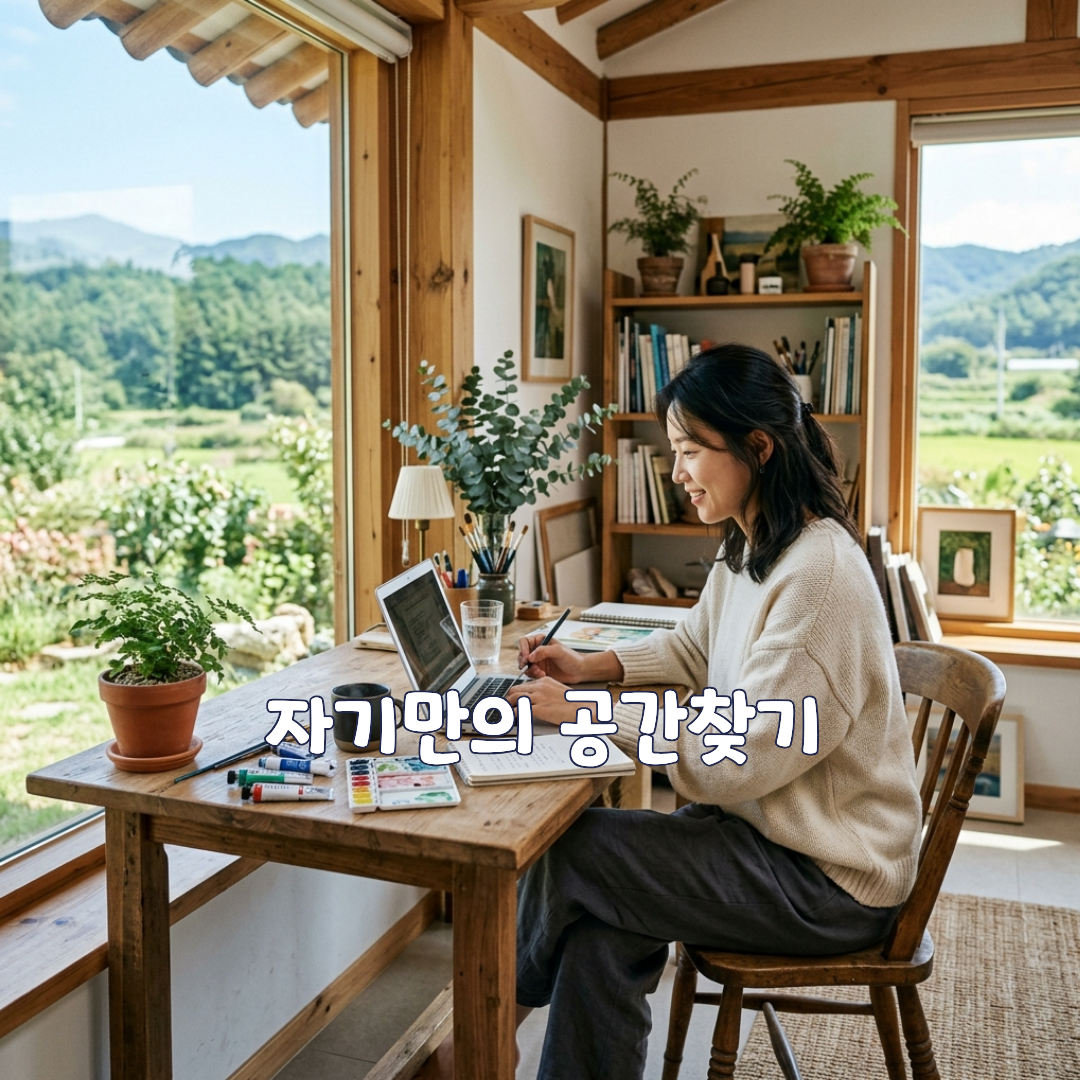 결국 사람들은 자기만의 공간을 찾게 됩니다.