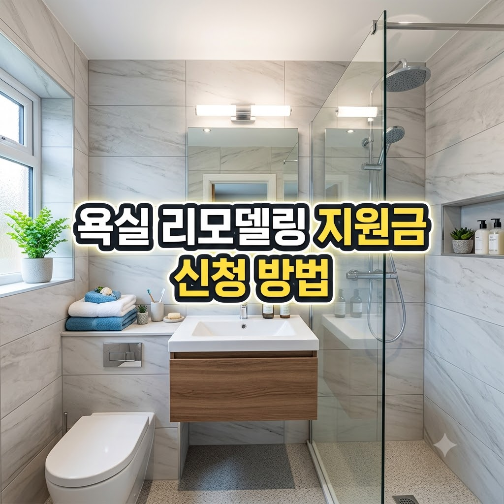 욕실 리모델링, 수리 지원금 신청방법