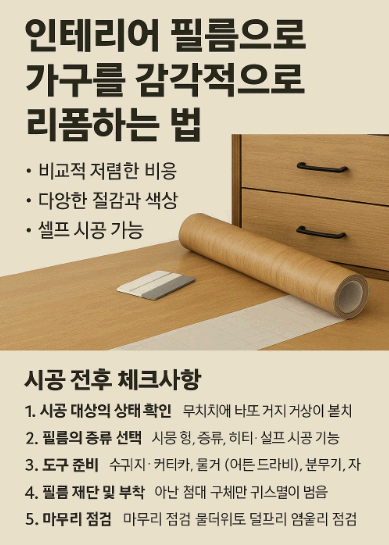 인테리어 필름으로 가구 리폼하는 법
