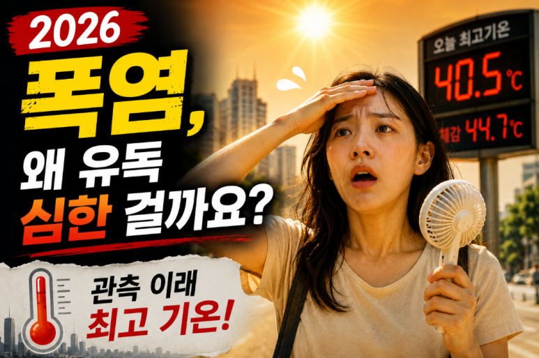 41.4℃ 역대 최고기온&hellip; 올해 폭염이 유독 심한 이유