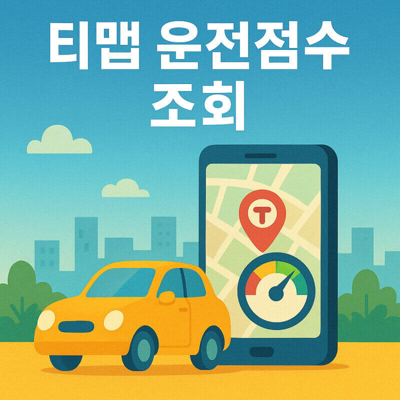 티맵 운전점수 확인 방법 및 반영방식과 할인혜택 관련사진
