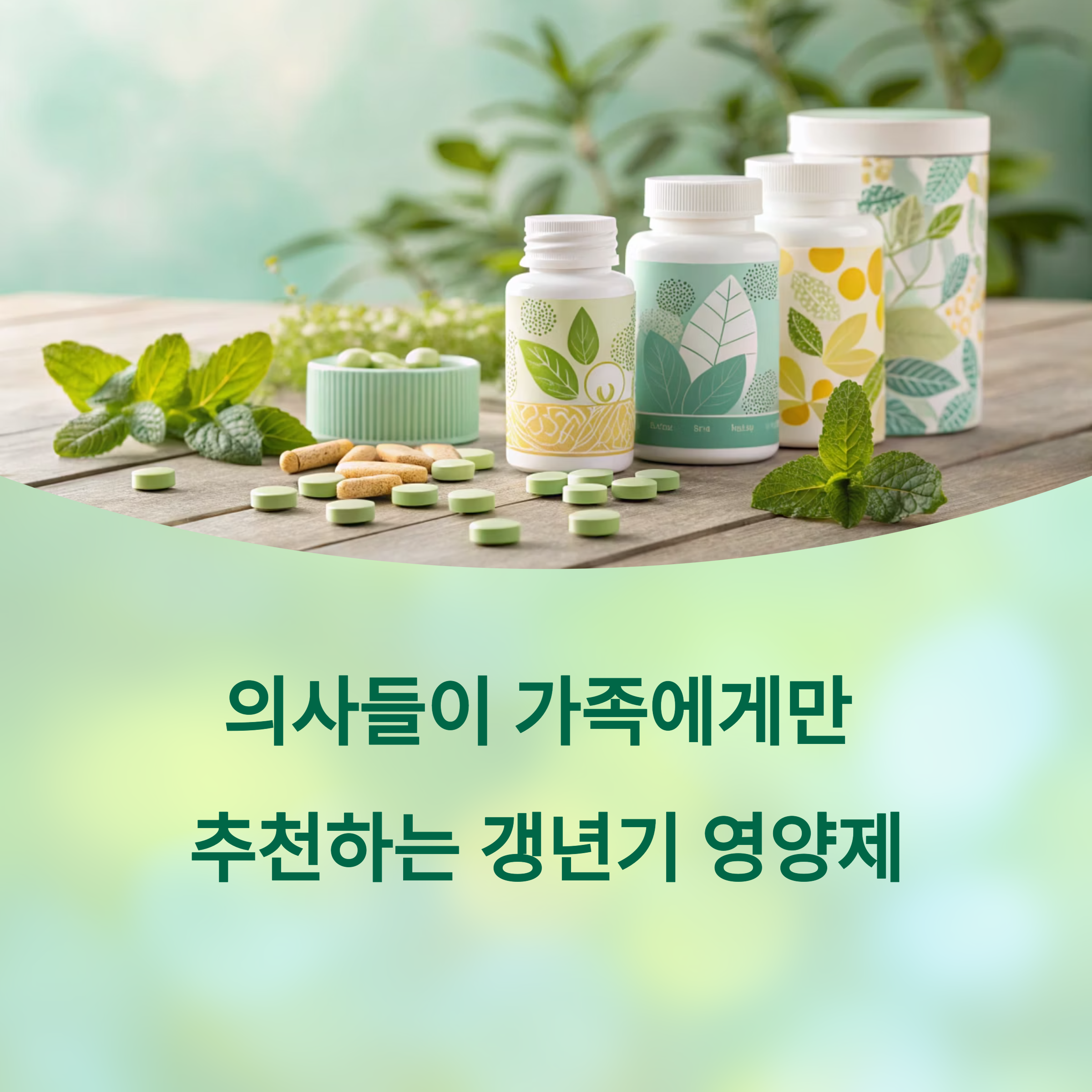 의사들이 가족에게만 추천하는 갱년기 영양제 BEST 6에 대한 이미지