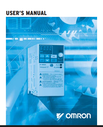 야스카와(YASKAWA) 인버터 CIRM V7 메뉴얼