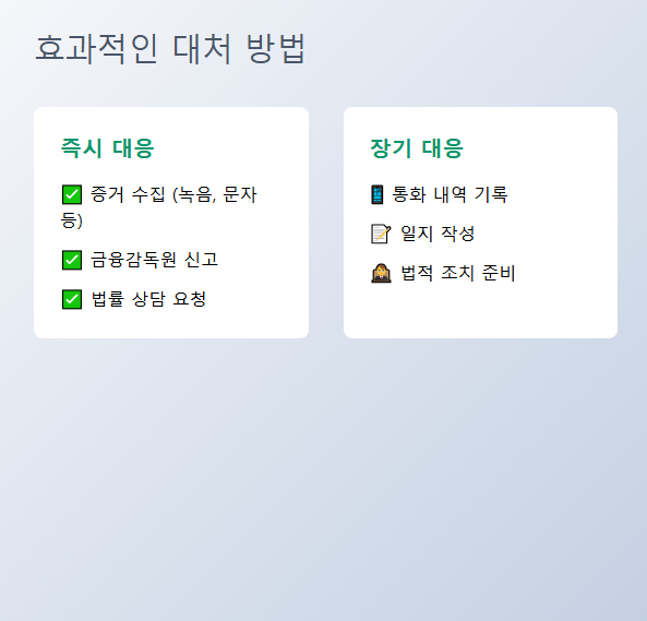 불법 채권추심에 대한 대처 방법