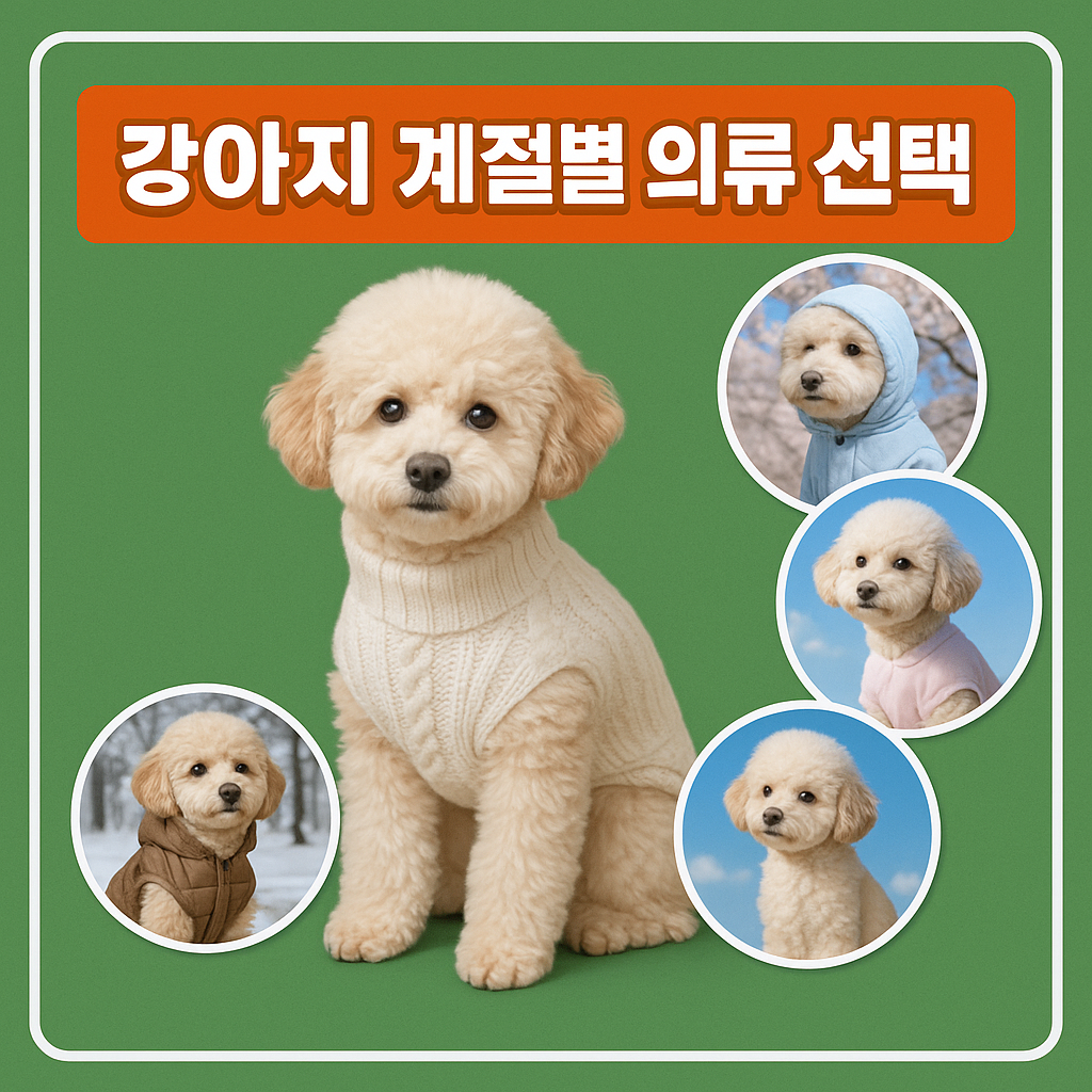 강아지 계절별 의류 선택
