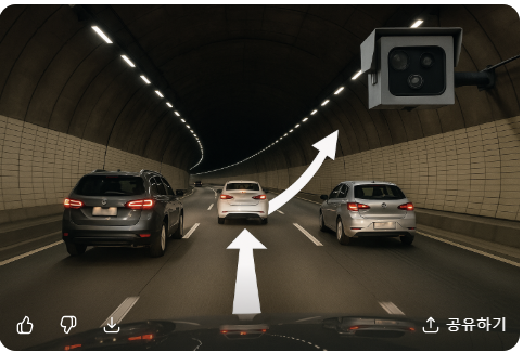 터널 안 차선 변경, 자동 단속됩니다 &ndash; 스마트카메라 주의 관련 사진