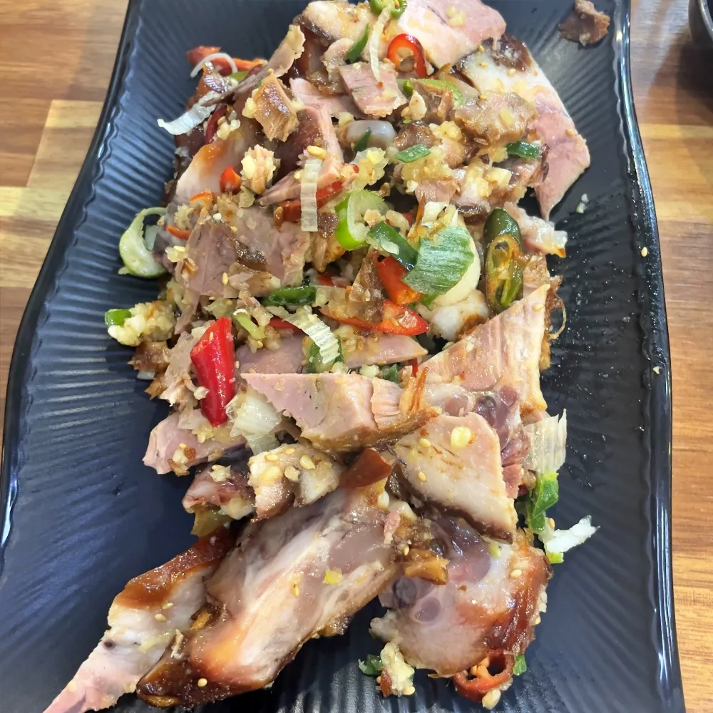 주문한 무침족발의 모습 사진