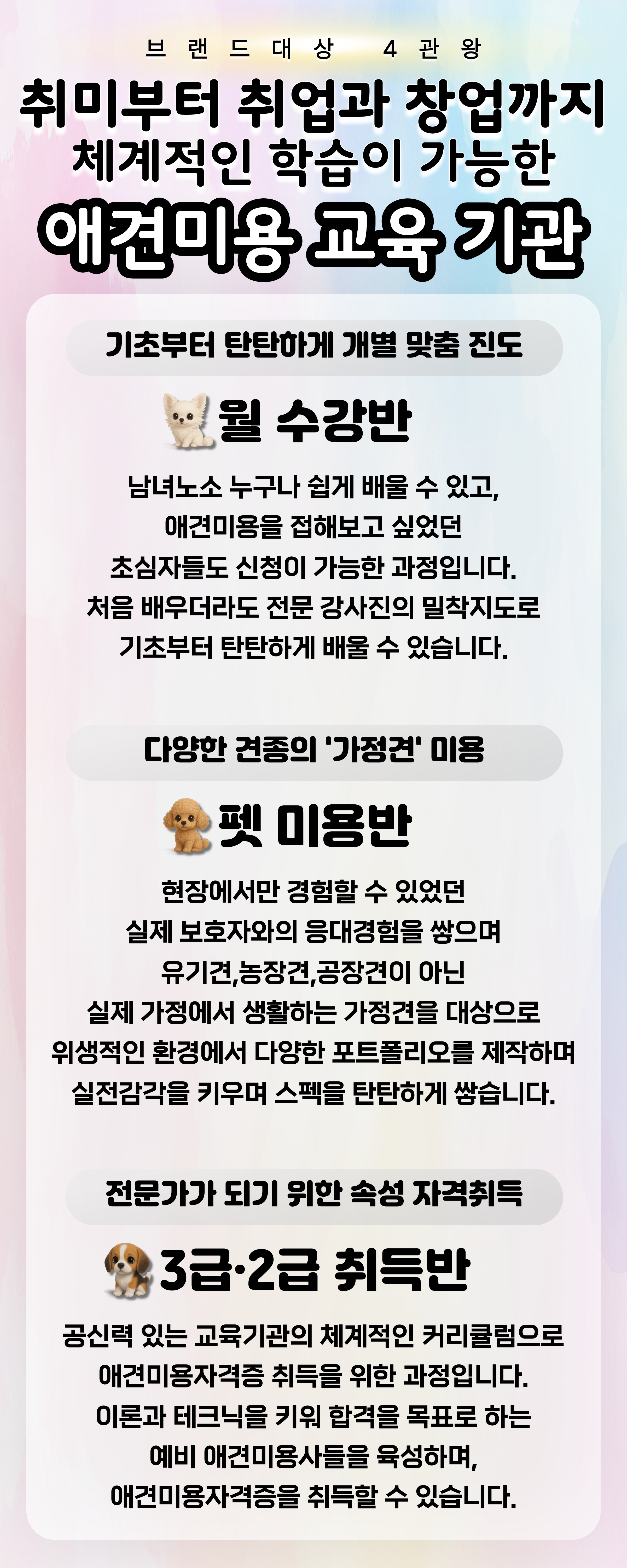 연제구애견미용학원