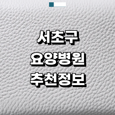 서울 서초구 요양병원