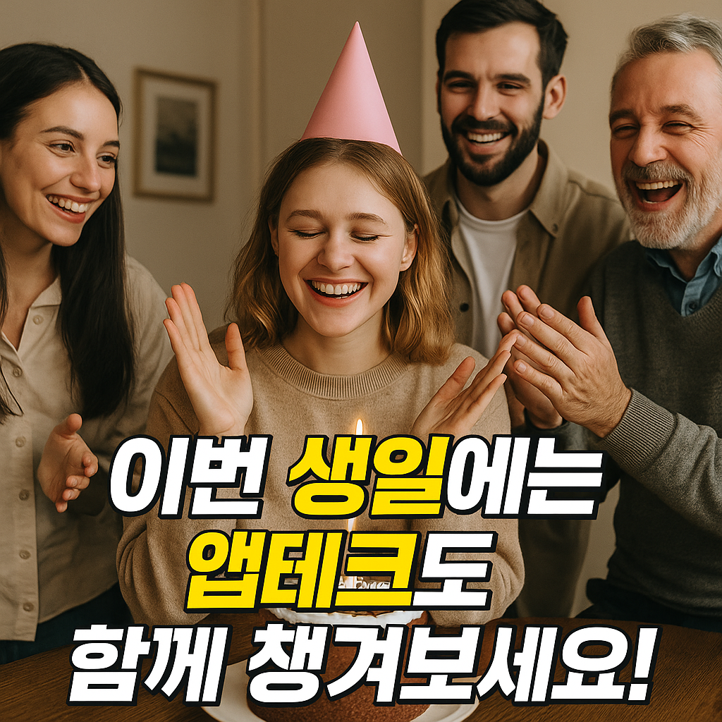 이번 생일에는, 앱테크도 함께 챙겨보세요!