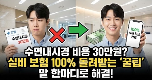 수면내시경 비용, 실비 보험