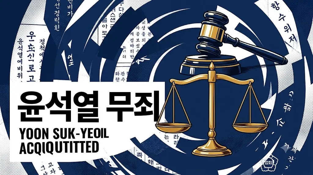 윤석열 2심 무죄 이미지