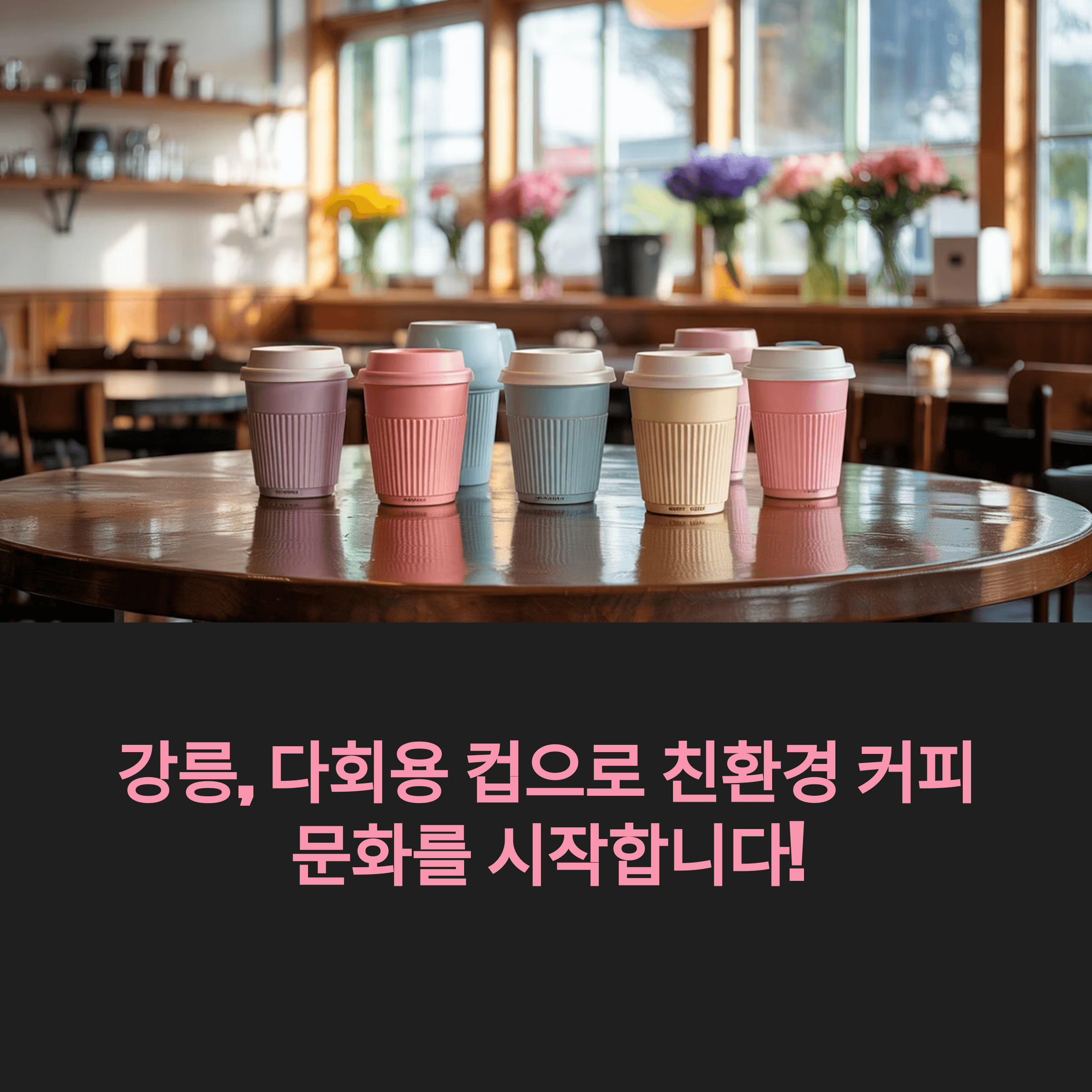 강릉시 다회용 컵 보증금제 참여 매장 혜택