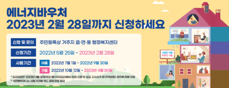 2023년 에너지바우처 신청방법 신청대상