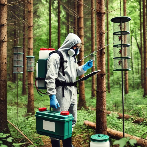 산림병해충예찰방제단 활동 이미지