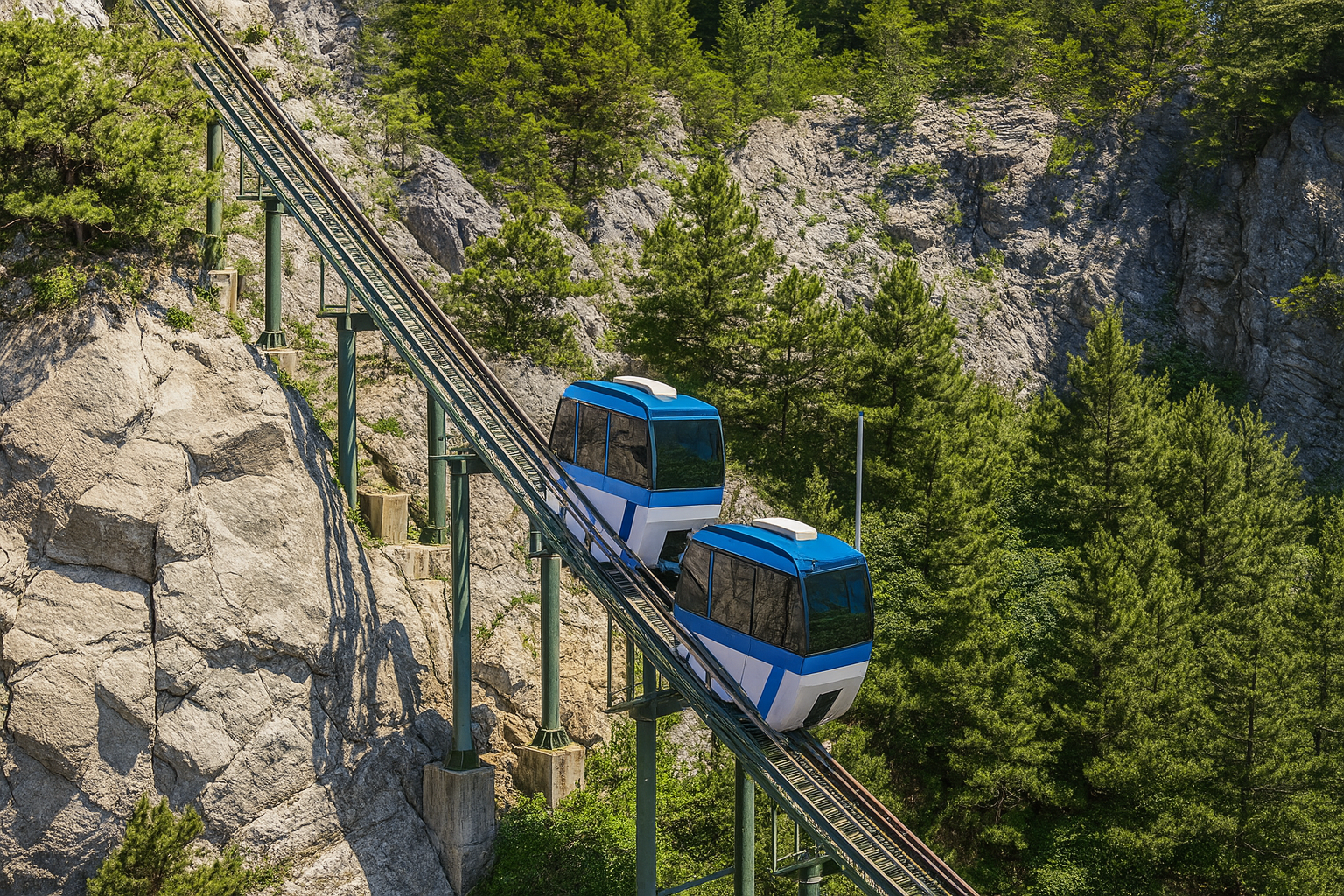 울릉도 태하향목관광모노레일 사진