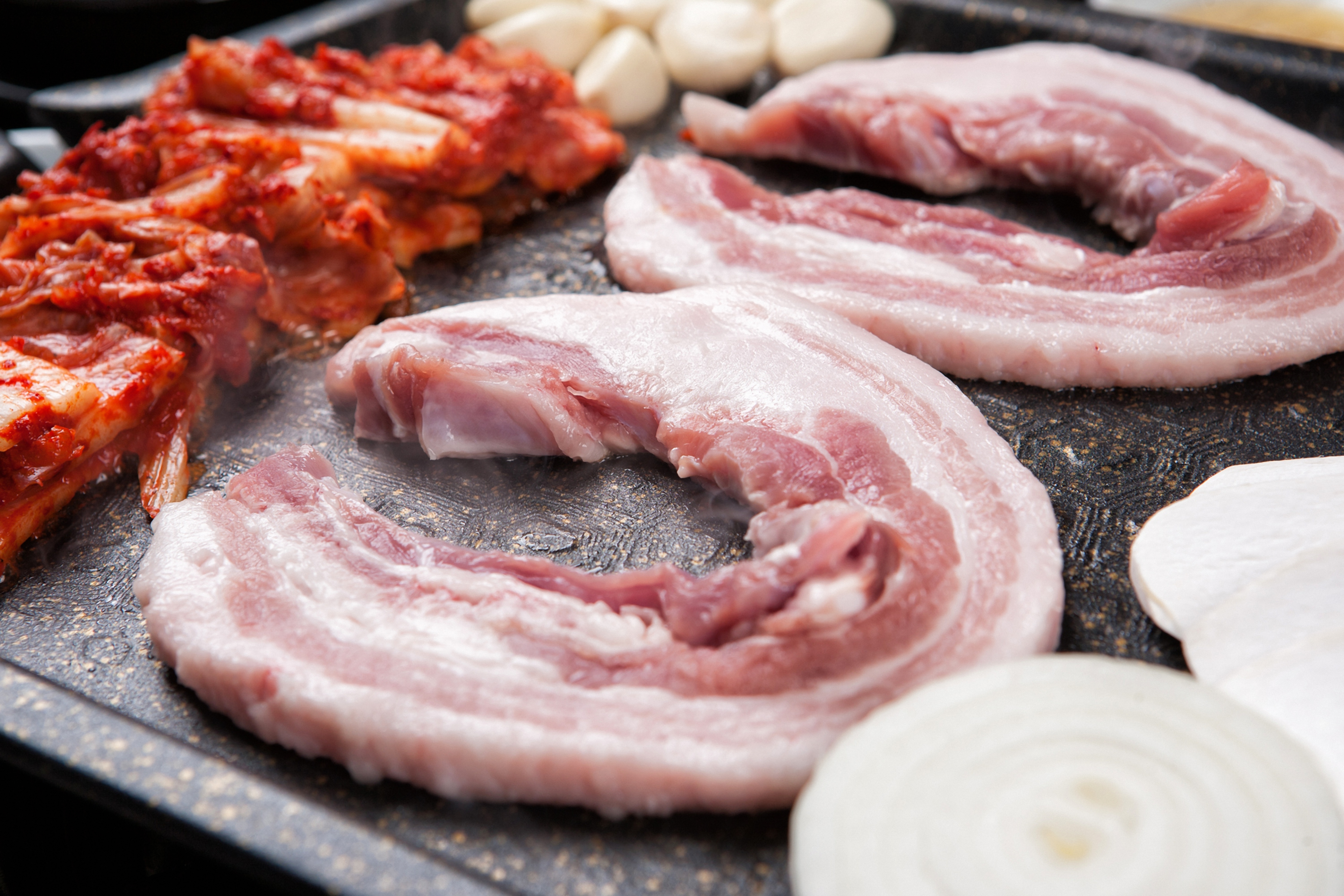 삼겹살, 김치, 맛집, 돼지고기