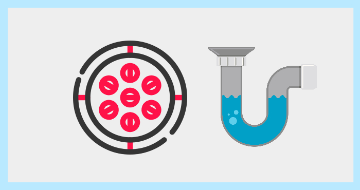 배수구 모양을 보여주는 그림