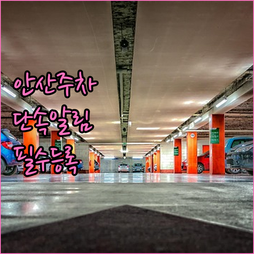 안산시 주정차 단속 알림 서비스 차량..