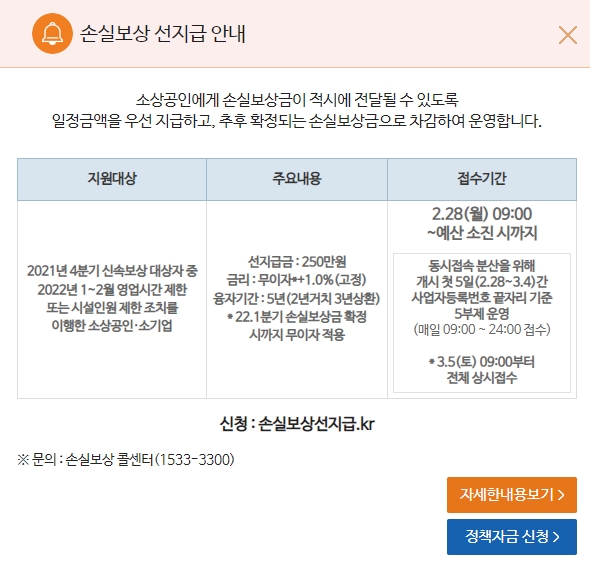 소상공인 손실보상