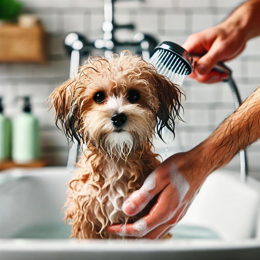 강아지진드기약 후 목욕