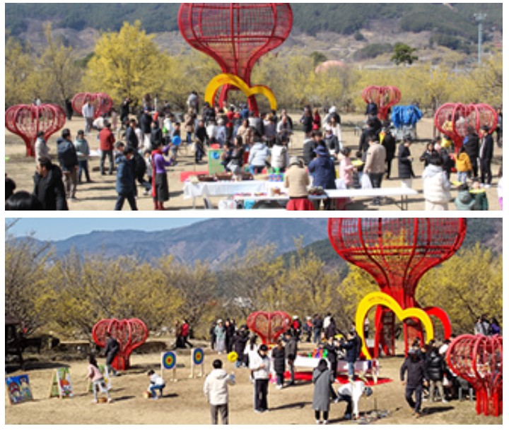 구례 산수유꽃 축제 어린이 활쏘기 놀이체험