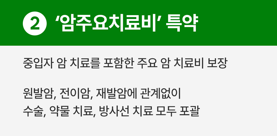 #암주요치료비 특약