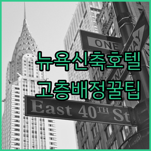 뉴욕 여행 타임스 스퀘어 근처 신축 ..