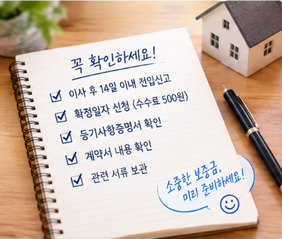 전입신고 인터넷 신청 방법 및 확정일자 받는 법 전세&middot;월세 계약 후 꼭 확인하기