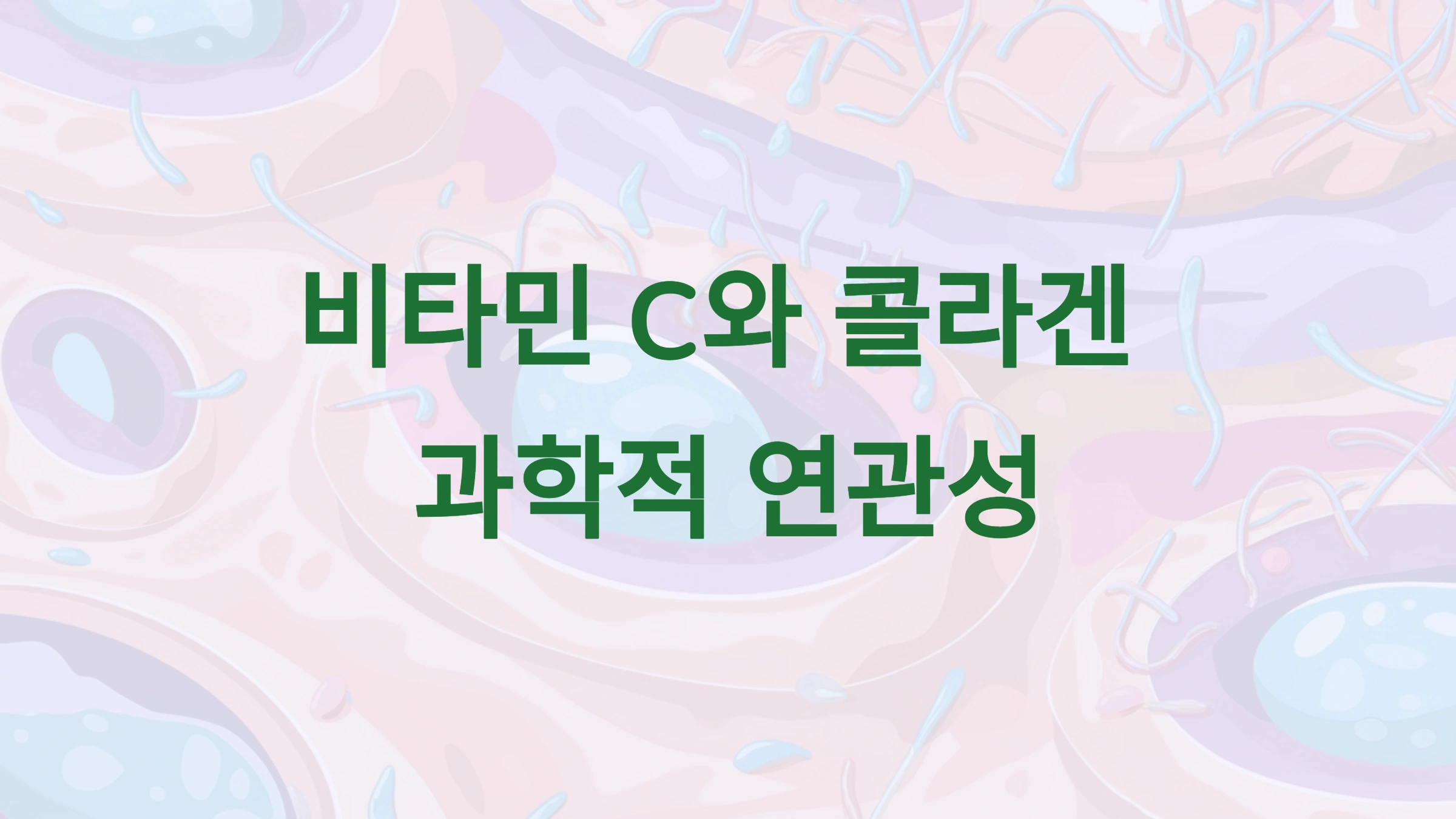 비타민 C와 콜라겐 생성: 피부 건강을 위한 필수 과학