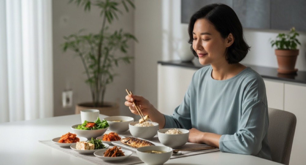 꾸준한 식습관으로 건강을 관리하는 일상