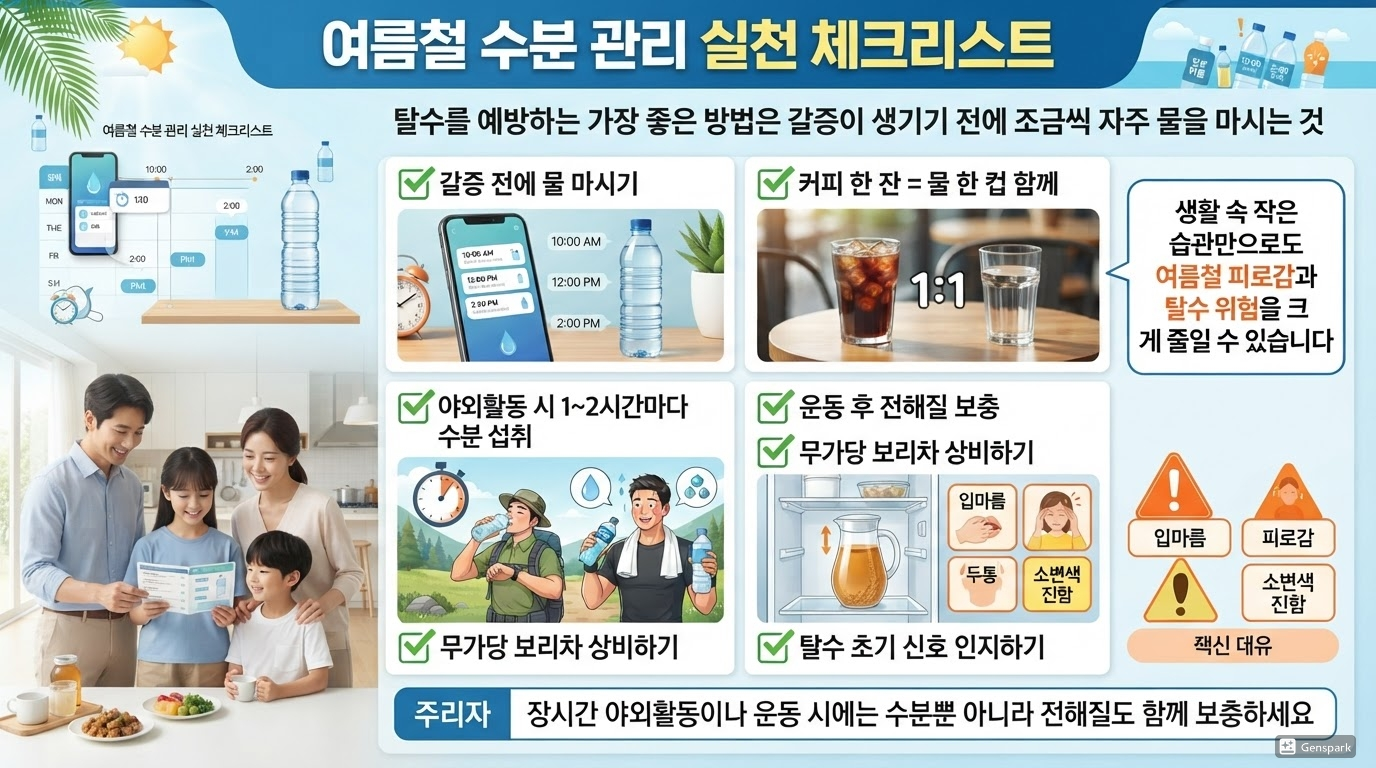 건강하게 여름을 보내는 생활 습관