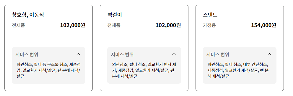 에어컨 청소 가격