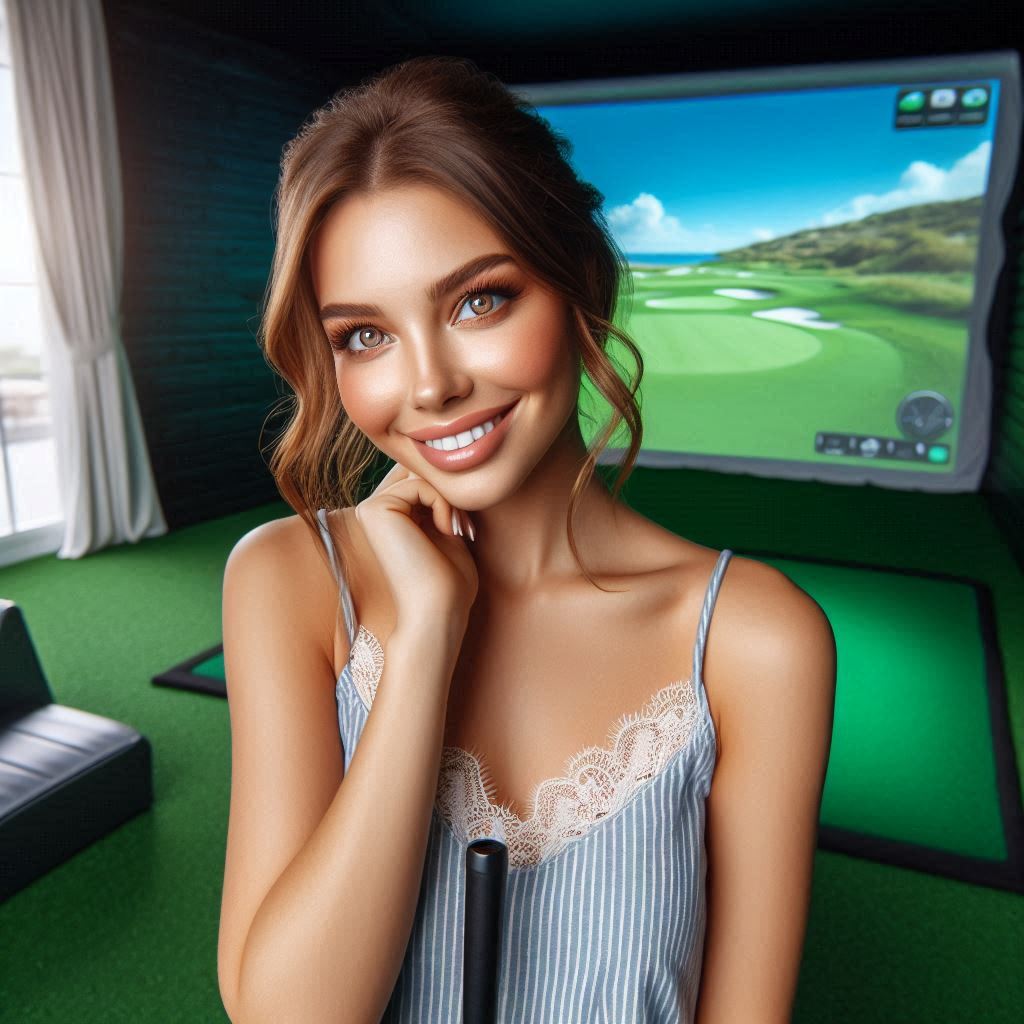 실내골프연습장 배경