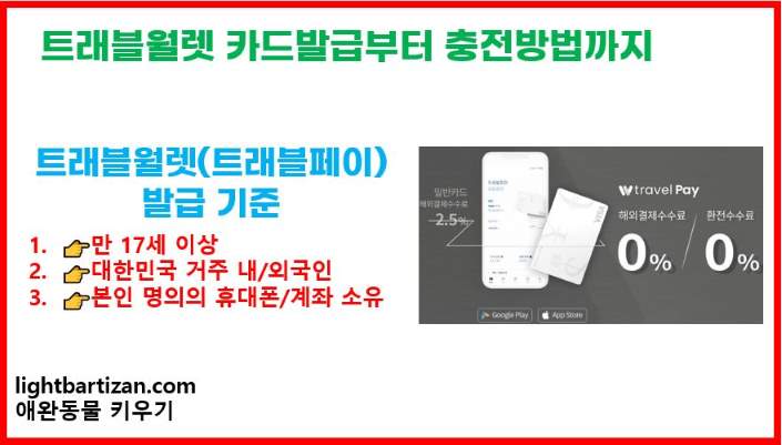 트래블월렛(트래블페이) 카드 발급기준
