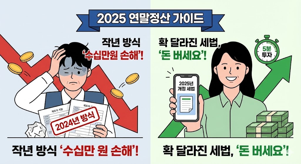 💰2025 연말정산, 작년 방식 고수하면 '수십만원 손해' 확정!