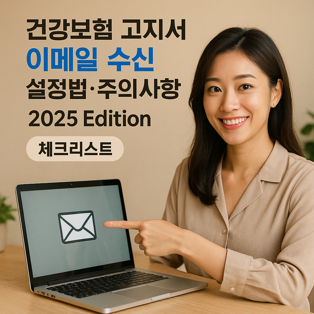 건강보험 고지서 이메일 수신 ｜ 설정법&middot;주의사항 2025 Edition 체크리스트