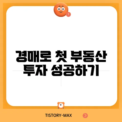 경매로 첫 부동산 투자 성공하기