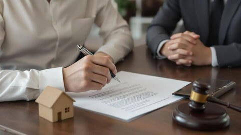 유산-상속에-대해-변호사와-상담하는-모습