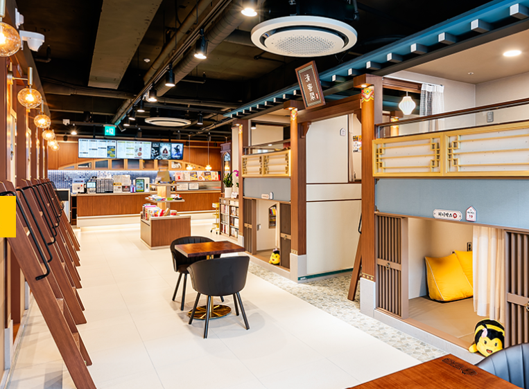 벌툰 만화카페 인테리어