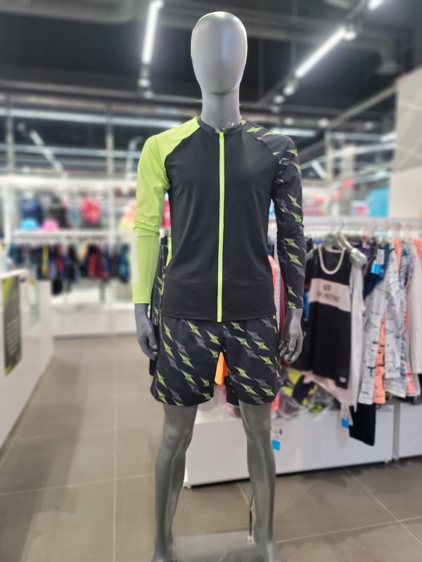 아레나 남성 래쉬가드 상하의 세트 BLK A3BM1PC51