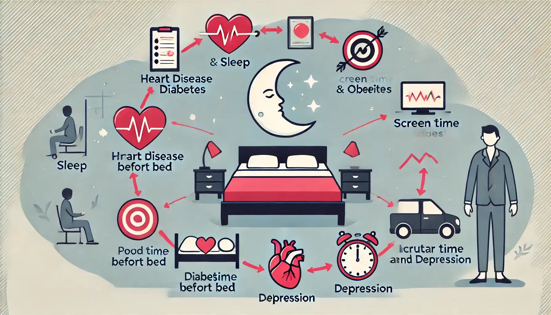 수면과 만성질환 관련 이미지