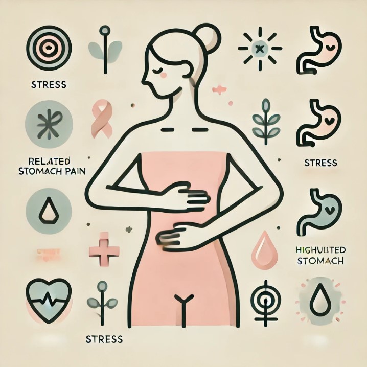 stomach pain 아이콘스타일 이미지