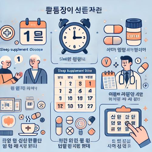 수면 영양제 복용 체크리스트