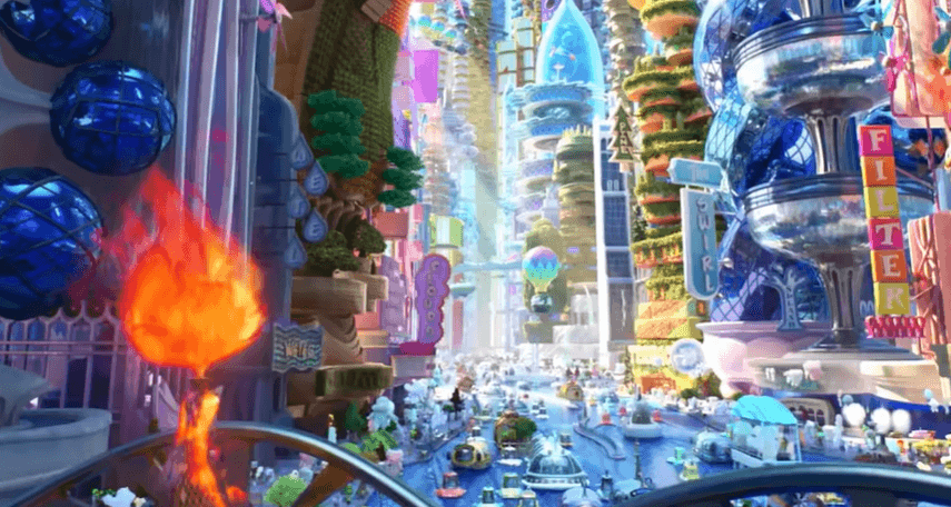 엘리멘탈 영화의 한 장면