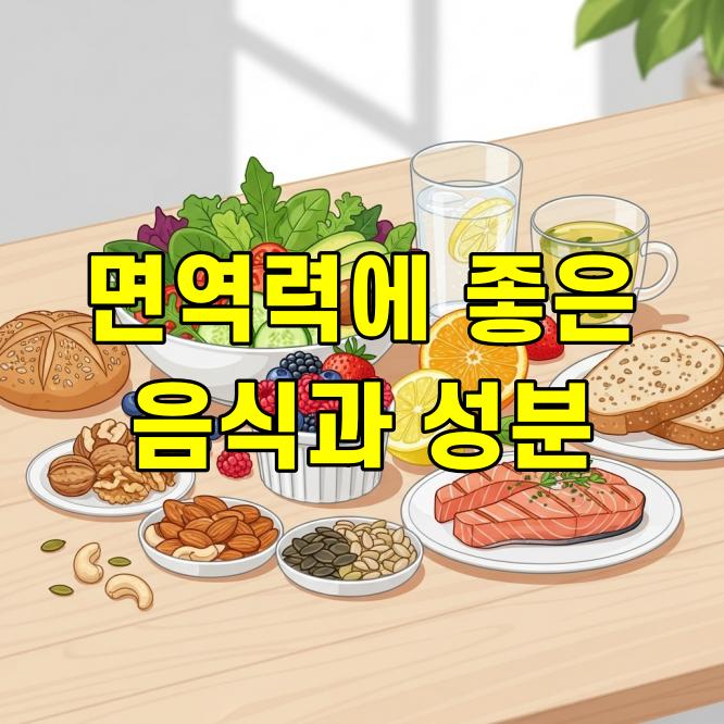 면역력에 좋은 음식, 매일 식탁에서 건강을 지키는 습관