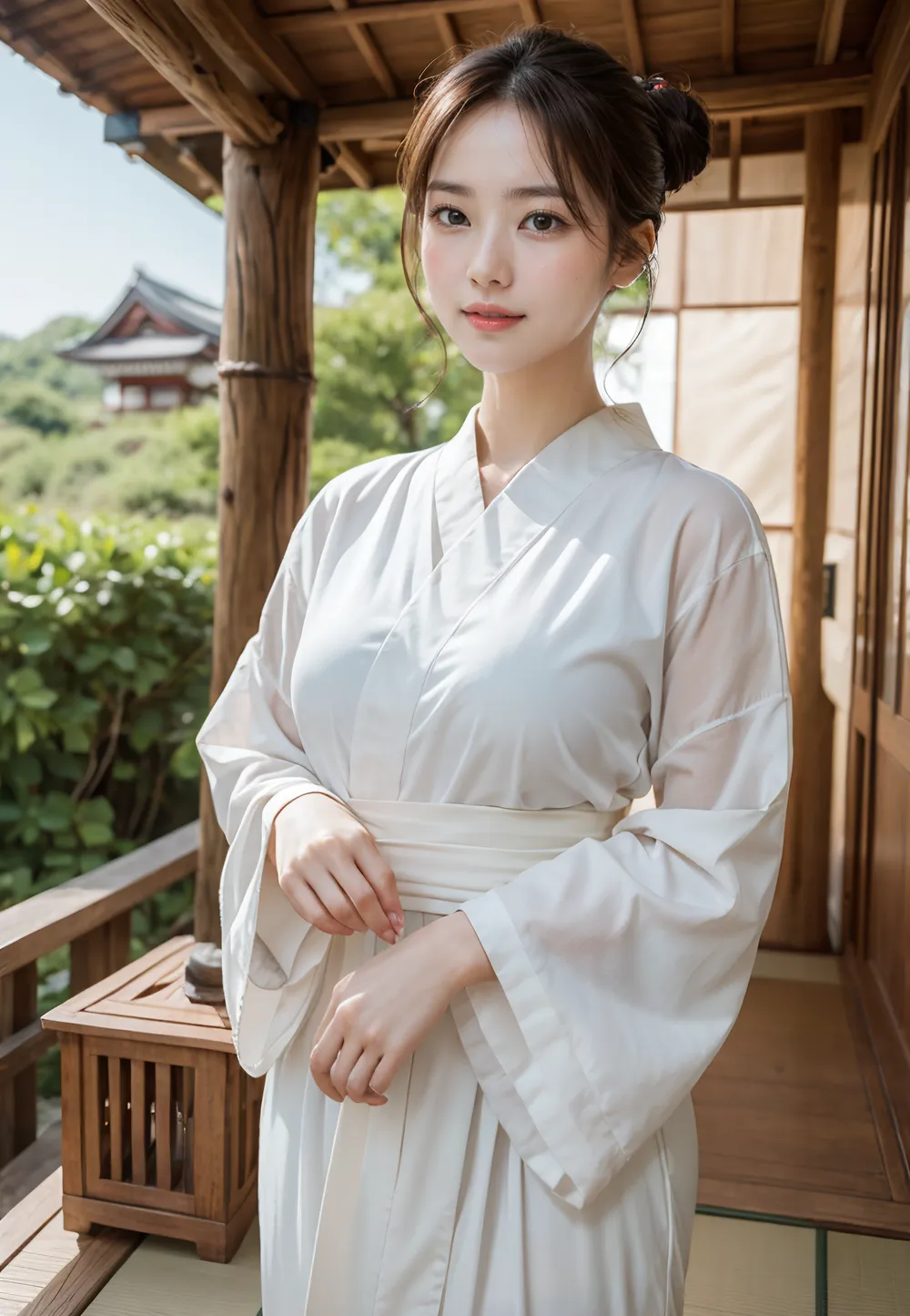 WEBUI AI 실사 일본 의상 기모노